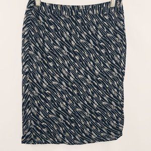 Liz Claiborne Skirt size 6P Black‎ Pencil Mid Centu